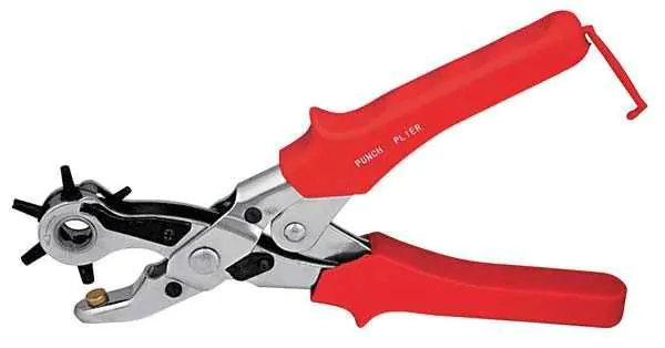 Heavy Duty Leather Hole Punch Pliers Compound Action