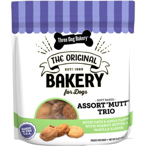 Assortment Trio All Natural Dog Treats - 26oz