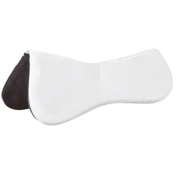 Memory Foam Shimmable Half Pad - White
