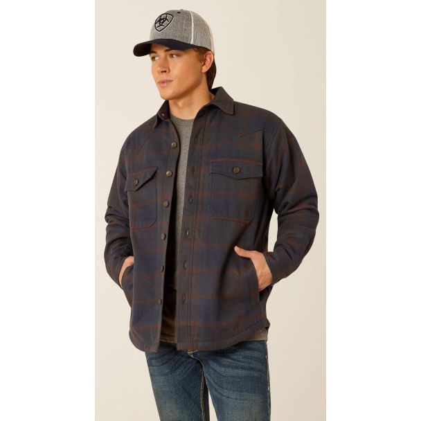 Hastings Retro Shirt Jacket - Parisian Night