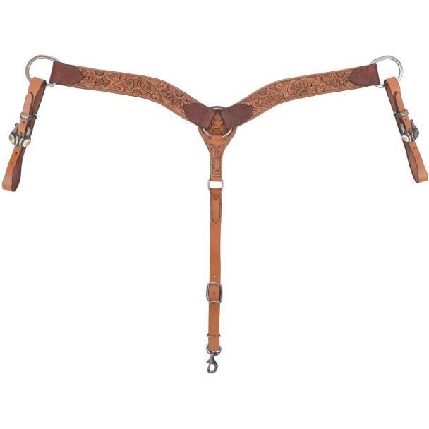 Circle Y Copper Sunflower Breast Collar