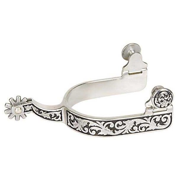Ladies' Spurs with Engraving and Black Paint