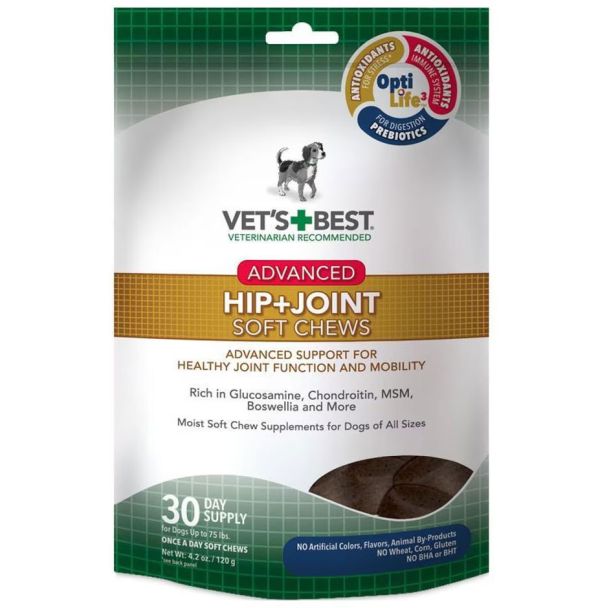 Vet's Best Hip &amp; Joint Advanced Soft Chews - 30 Days