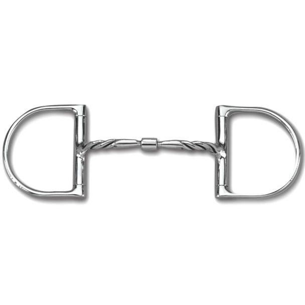 89-21015T  Dee without Hooks with Stainless Steel Twisted Comfort Snaffle MB 01T