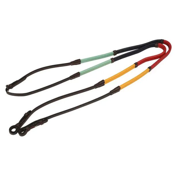 Kincade Rainbow Reins With Hook Studs - 48" x 1/2"
