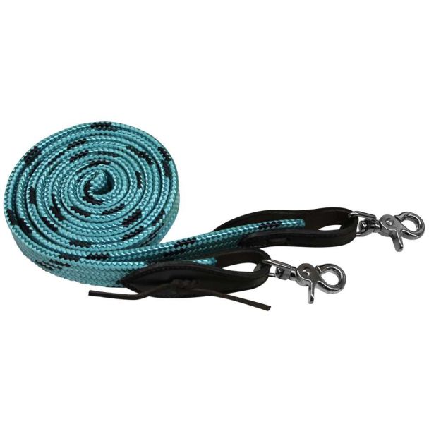 Soft Braid Reins - Black/Tan