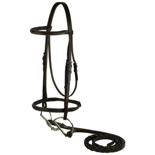 Gatsby Plain Raised English Bridle - Cob Size