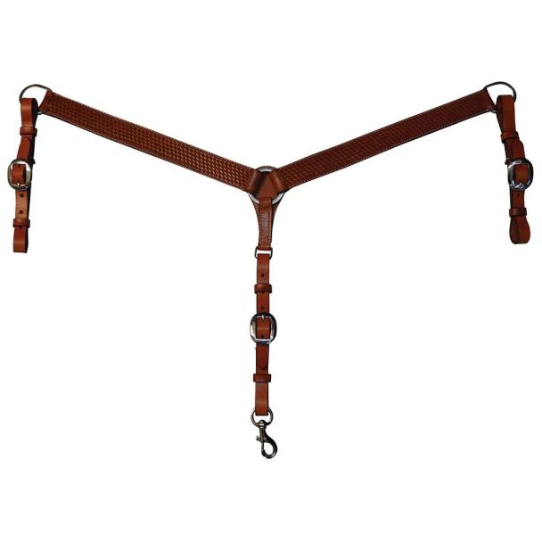 Circle Y  Straight Basketweave Breast Collar