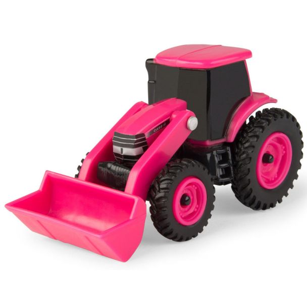 Case IH 1:64 Scale Pink Tractor Toy with Loader