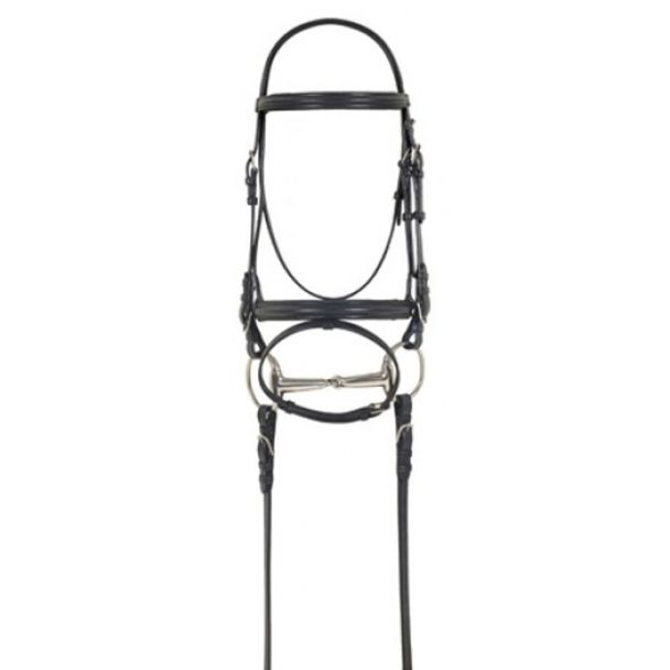 Camelot Dressage Bridle With Anti-Slip Reins