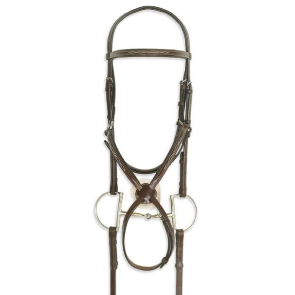 Classic Collection- Figure 8 Comfort Crown Bridle w/ BioGrip Rubber Reins