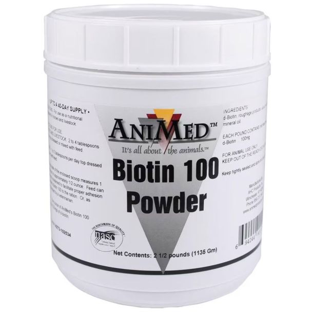 Biotin 100 Powder Supplement For Horses