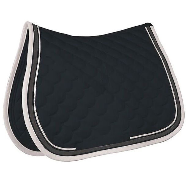 Crescent All Purpose Saddle Pad - Black/Grey/White
