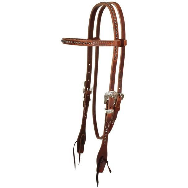 Reinsman Rosewood Spot Browband Headstall&nbsp;