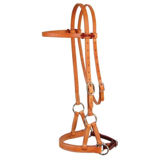 Professional's Choice D&amp;S Leather Nose Side Pull