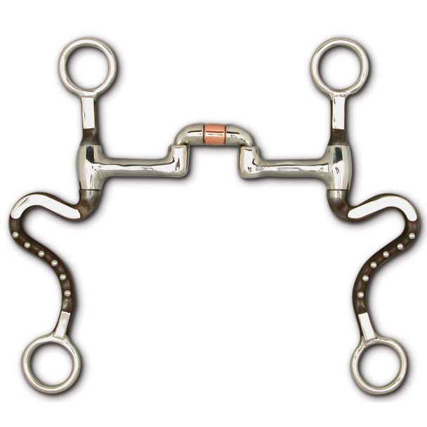 Show Shank with Sweet Iron Low Port Correctional With Copper Roller