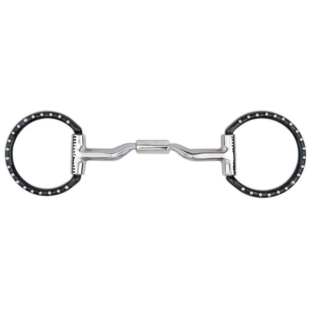 89-16045 Myler Black Western Dee with Stainless Steel dots MB 04
