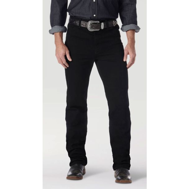 Wrangler Cowboy Cut Slim Fit Jean in Shadow Black