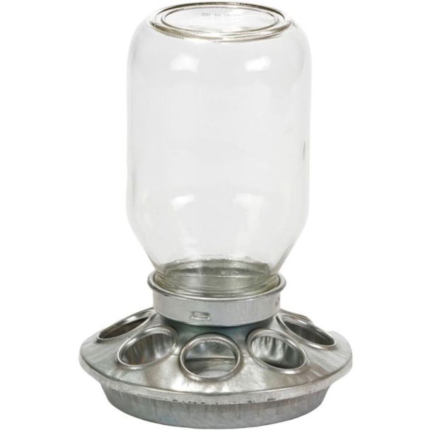 Little Giant Baby Chick Feeder With Mason Jar