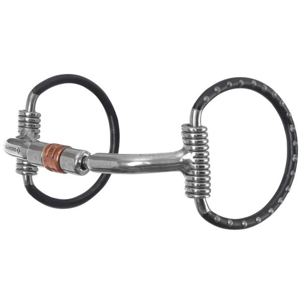 Reinsman Ported Roller Dee Ring Snaffle