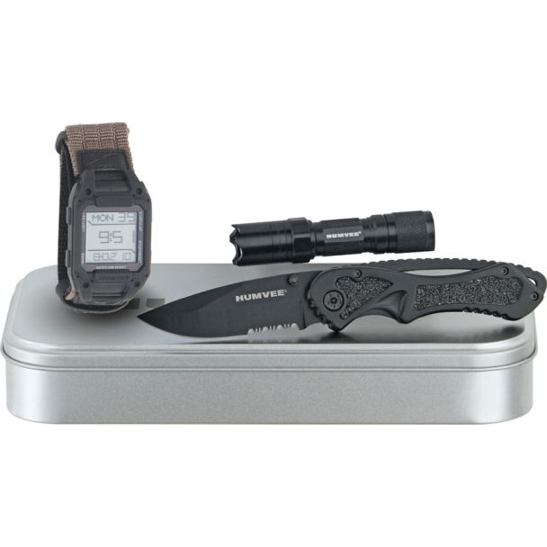 Humvee Recon Mission Ready Pocket Knife Gift Set