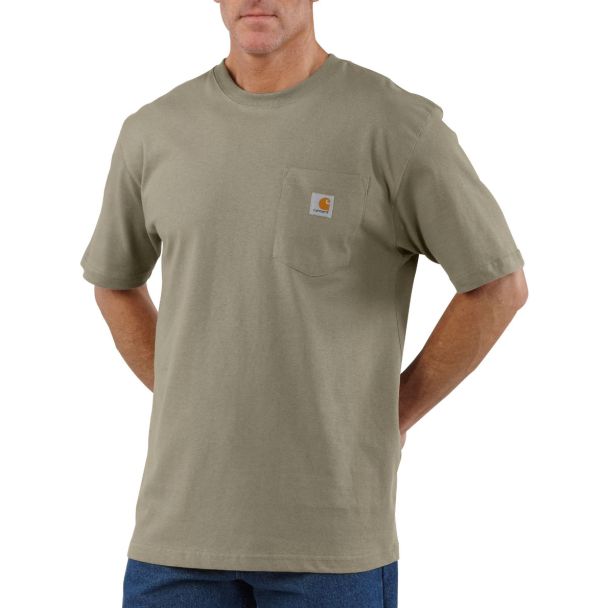 Loose Fit Heavyweight Short-Sleeve Pocket T-Shirt - Desert