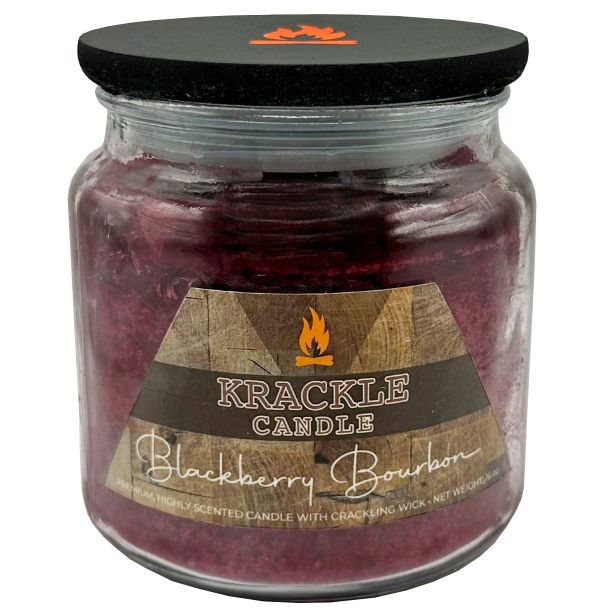 Krackle Candle - Blackberry Bourbon Jar Candle