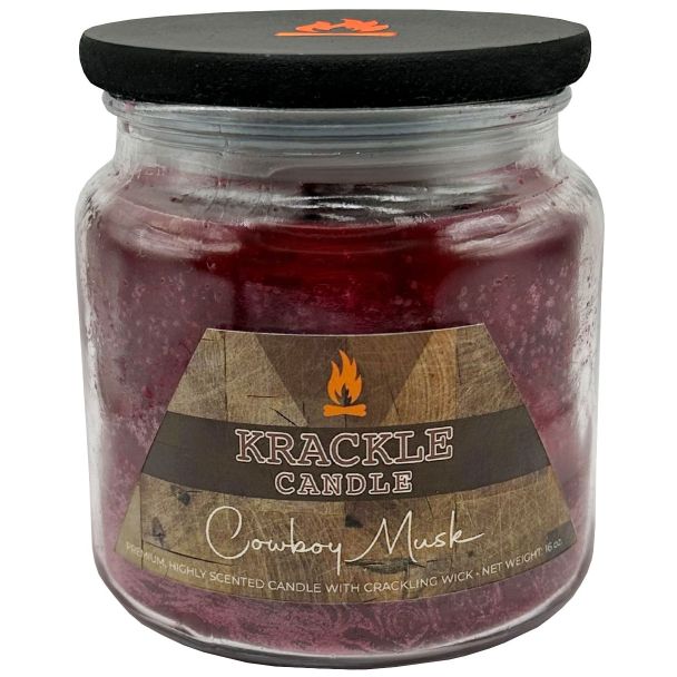 Krackle Candle - Cowboy Musk Jar Candle