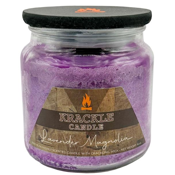 Krackle Candle - Lavender Magnolia Jar Candle