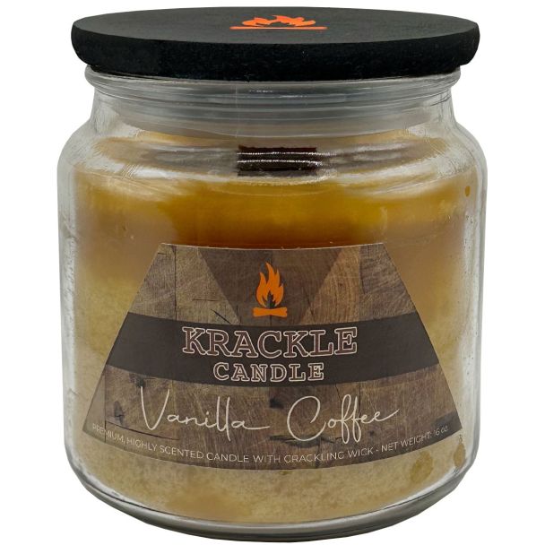Krackle Candle - Vanilla Coffee Jar Candle