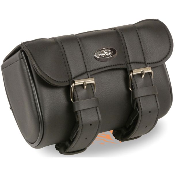 Small Curved Flap PVC Windshield/Tool Motorcycle Bag w/ Quick Release