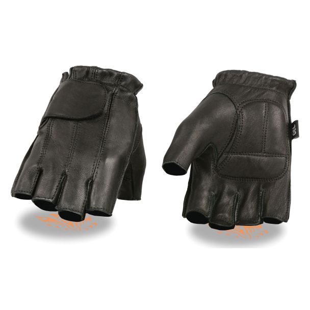 Men&rsquo;s Deerskin Full Panel Fingerless Gloves With Gel Palm