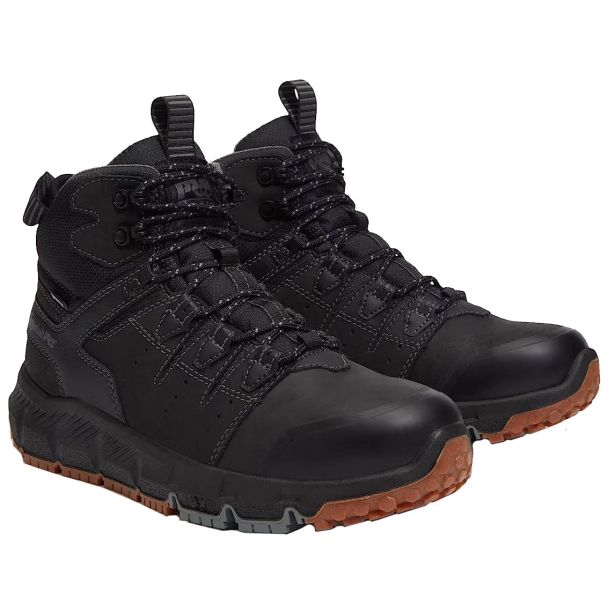 Timberland Pro Men's Tempe 6" Soft Toe WP Work Boot- Black