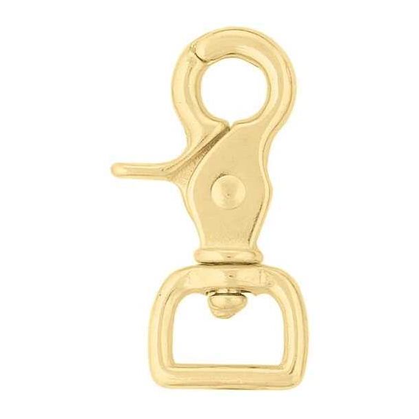 Square Scissor Snap, Brass -  3/4"
