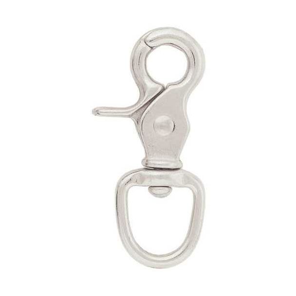 Round Scissor Snap, Nickel Plated - 5/8"