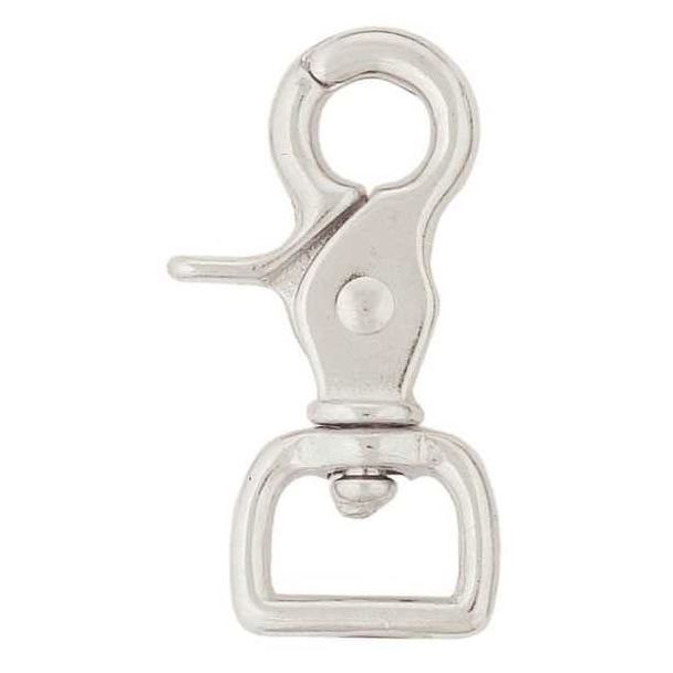 Square Scissor Snap, Nickel Plated - 1"