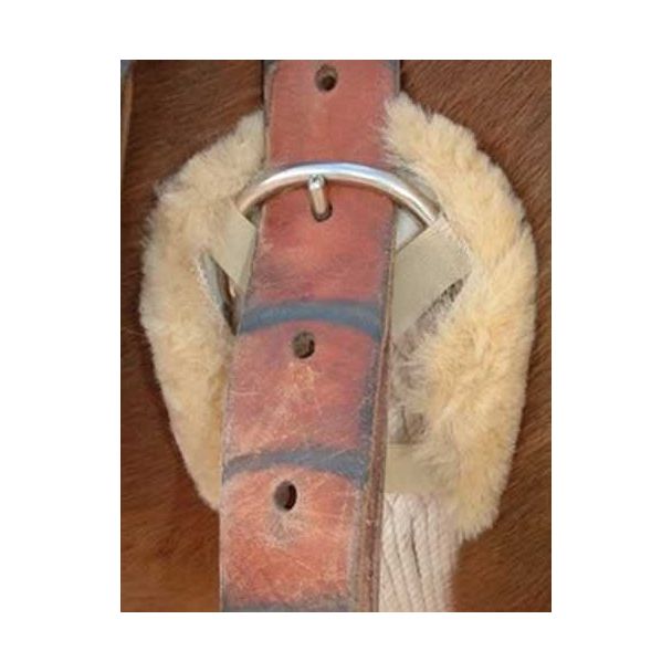 Merino Sheepskin Cinch Ring Buckle or Billet Pads Comfort for Horse Girths - One Pair
