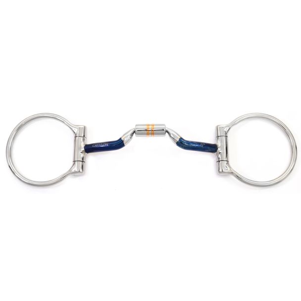 Cavalon D-Ring Sweet Iron Low Port Barrel Snaffle Bit