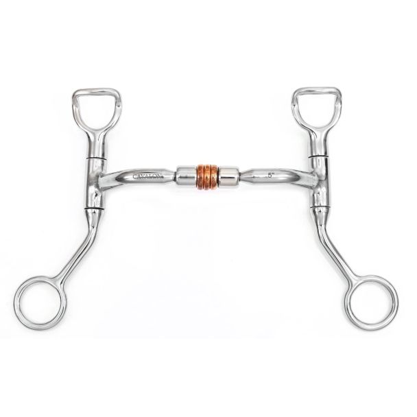 Western Shank Barrel Curb Bit with Copper Rollers&nbsp;