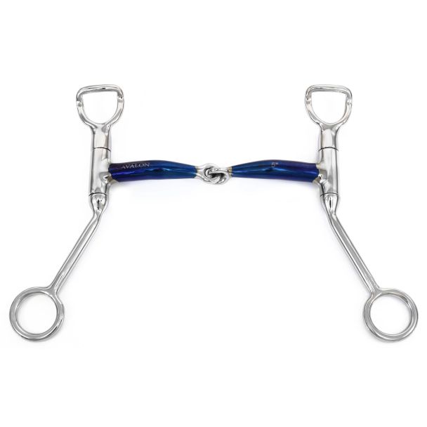 Western Shank Sweet Iron Locking Single Jointed Curb Bit