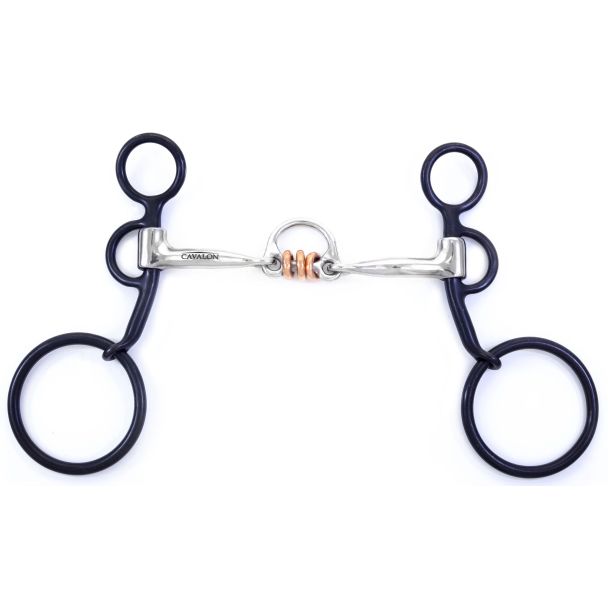 Western Cowhand Curb Bit with Copper Rollers - 5"