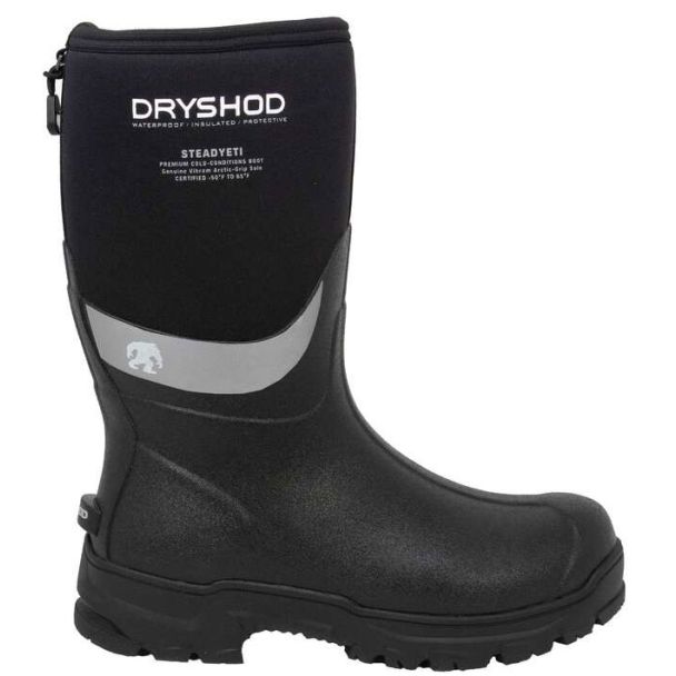 Dryshod Men's Steadyeti with genuine Vibram Arctic Grip Outsole Mid Boot