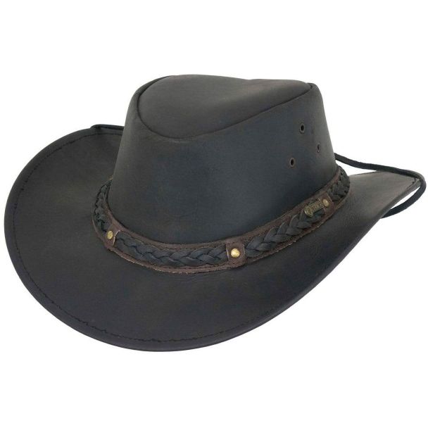 Wagga Wagga Hat - Black &amp; Chocolate