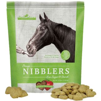 Omega Nibblers Low Starch and Sugar Treats Apple Flavored 3.5 lb
