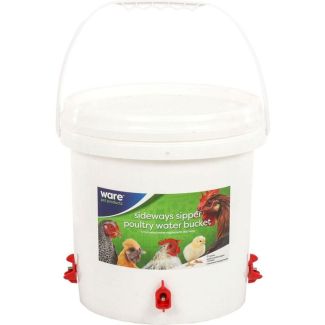 Sideways Sipper Poultry Water Bucket - 2.5 Gallons