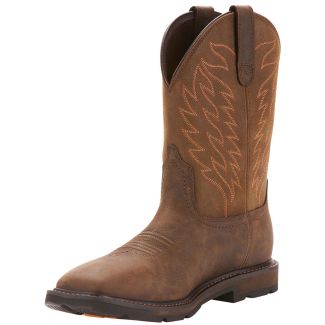 Ariat Men's Groundbreaker Wide Square Toe Waterproof Work Boot