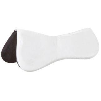 Memory Foam Shimmable Half Pad - White
