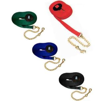 25' Poly Web Lunge Line with Brass Chain
