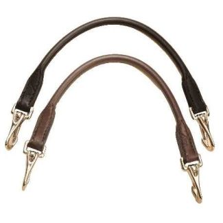Tory Leather Rolled Grab Strap with Snaps