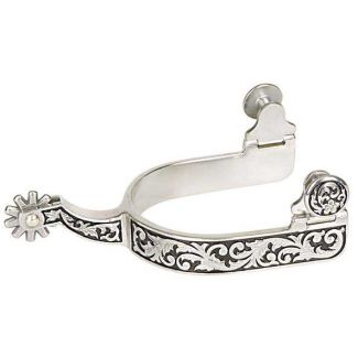 Ladies' Spurs with Engraving and Black Paint